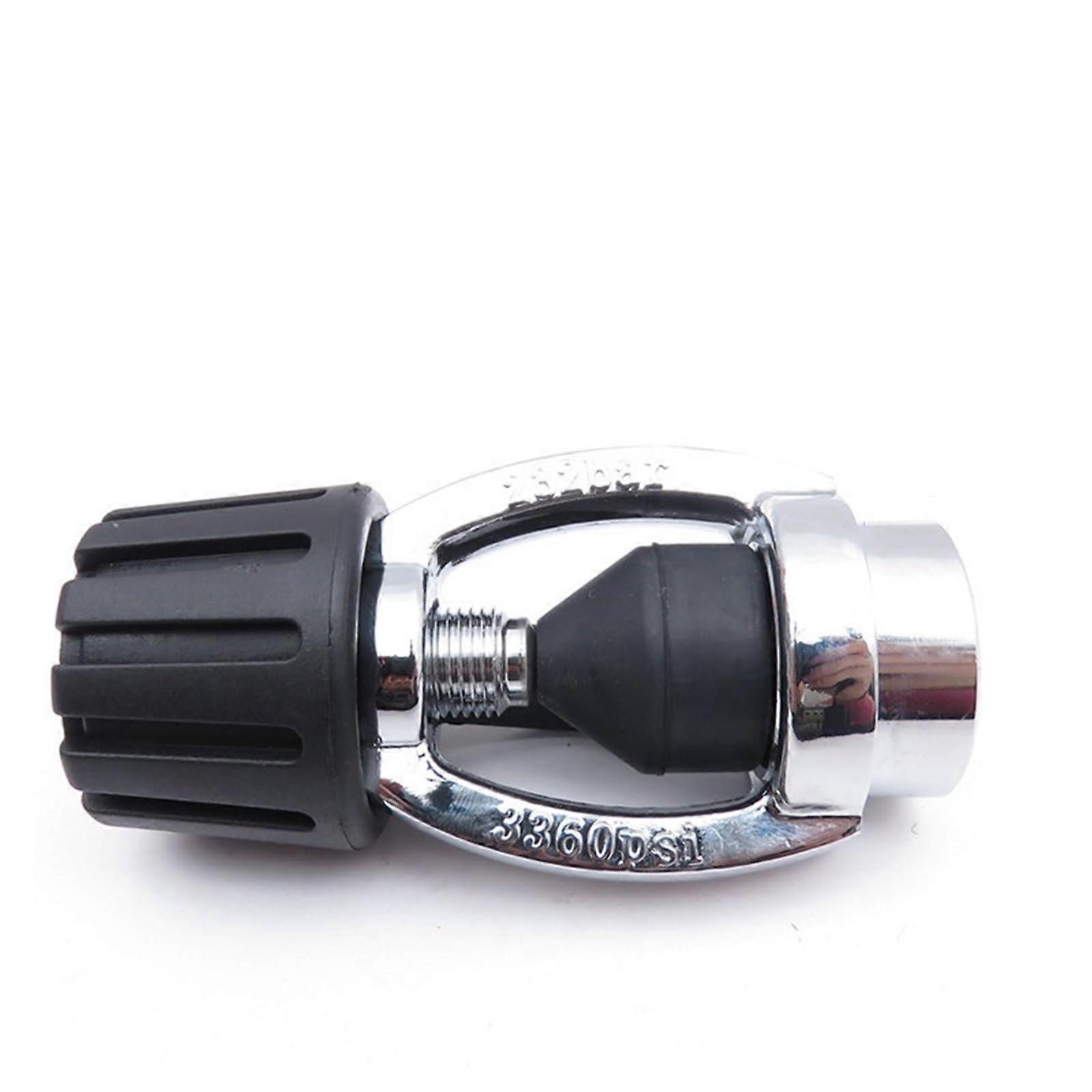 Diving Cylinder Adapter for Inflatable Dive Bottles, Paintball Tank Filling Valve, Yoke Converter D2Y, Durable and Compact Design