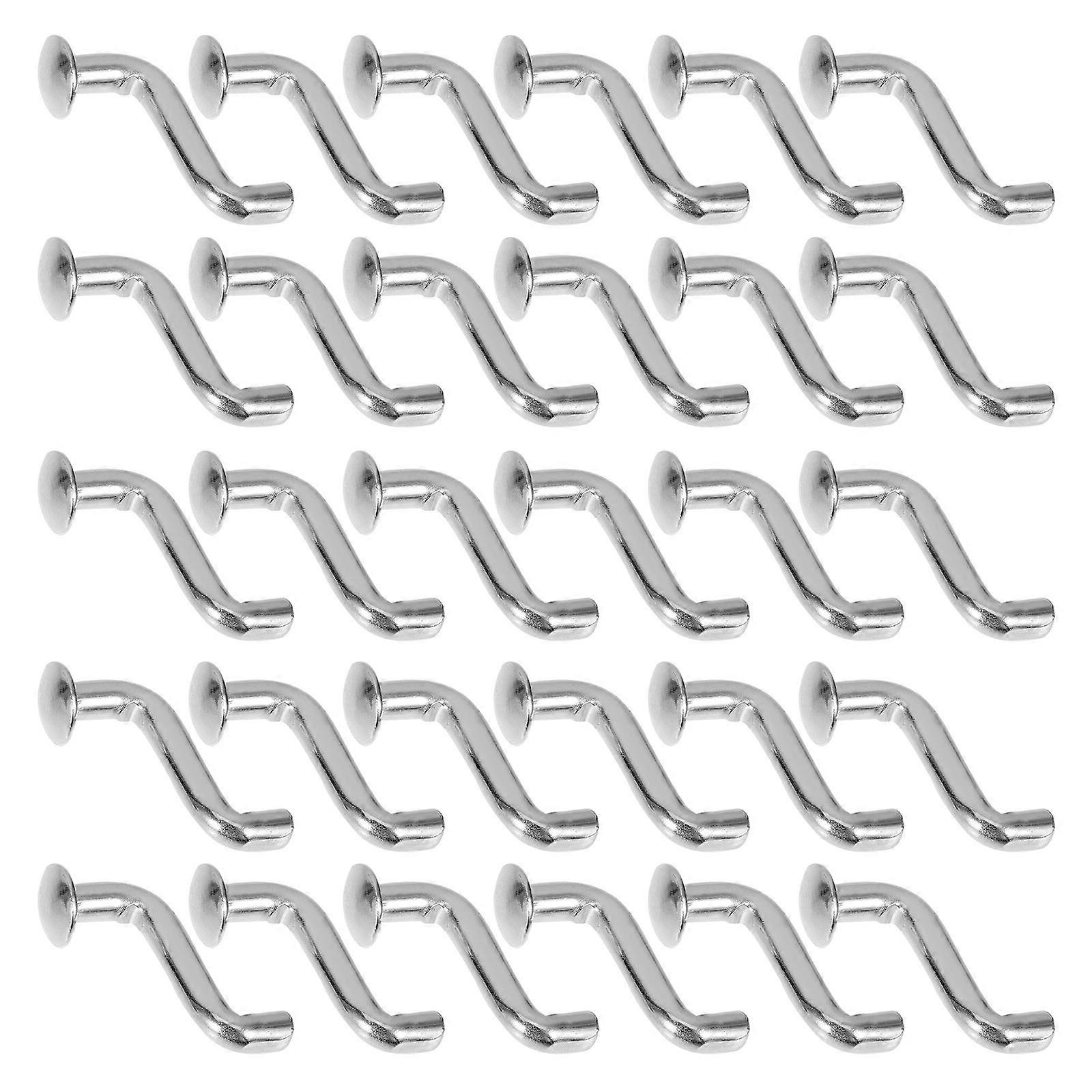 Metal Racking Clip J Bolt Pallet Rack Hook Heavy Duty Warehouses Silver 3.70X2.70X1.20CM Versatile Storage Solution 50Pcs