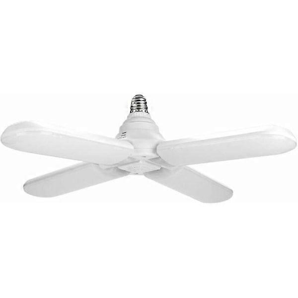 LED Ceiling Light, 60W E27 AC95-265V Four Super Bright LED Ceiling Lights, Foldable Fan Lamp