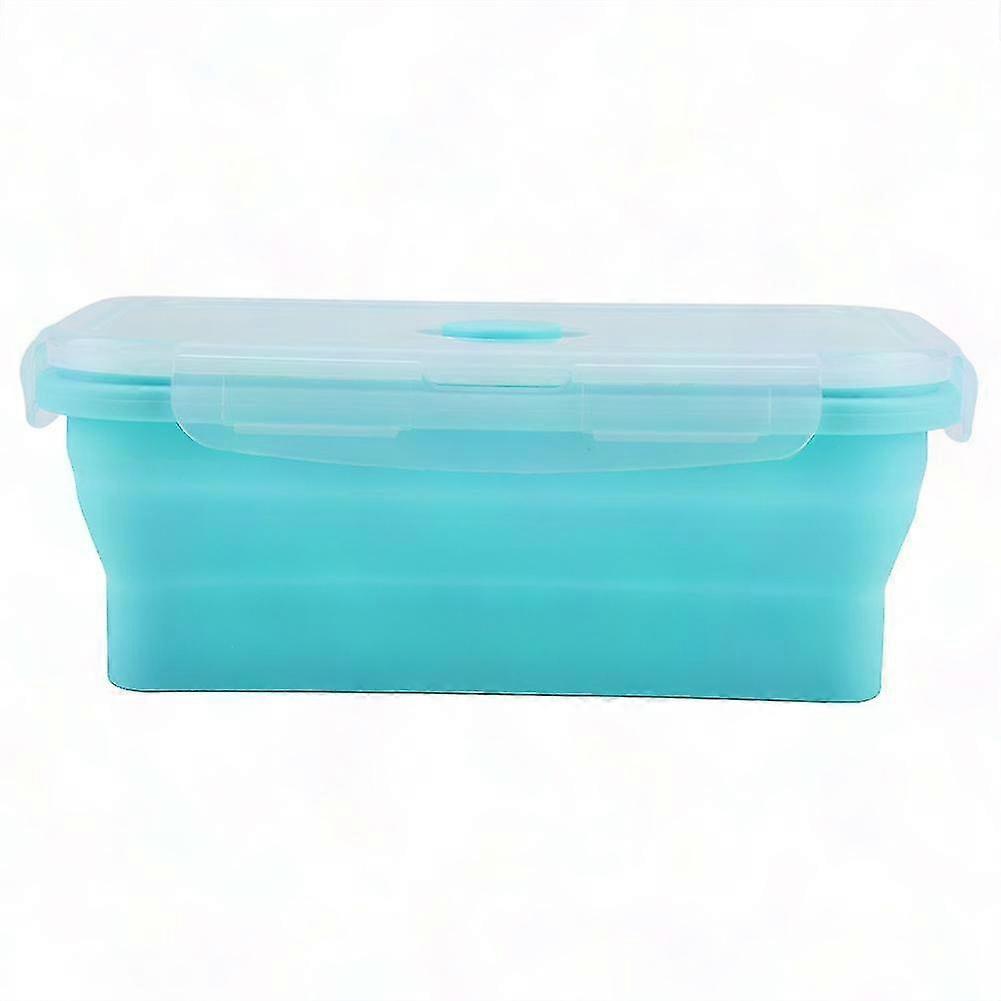 Microwave Safe Foldable Silicone Food Container - Reusable and Portable Lunch Box Solution