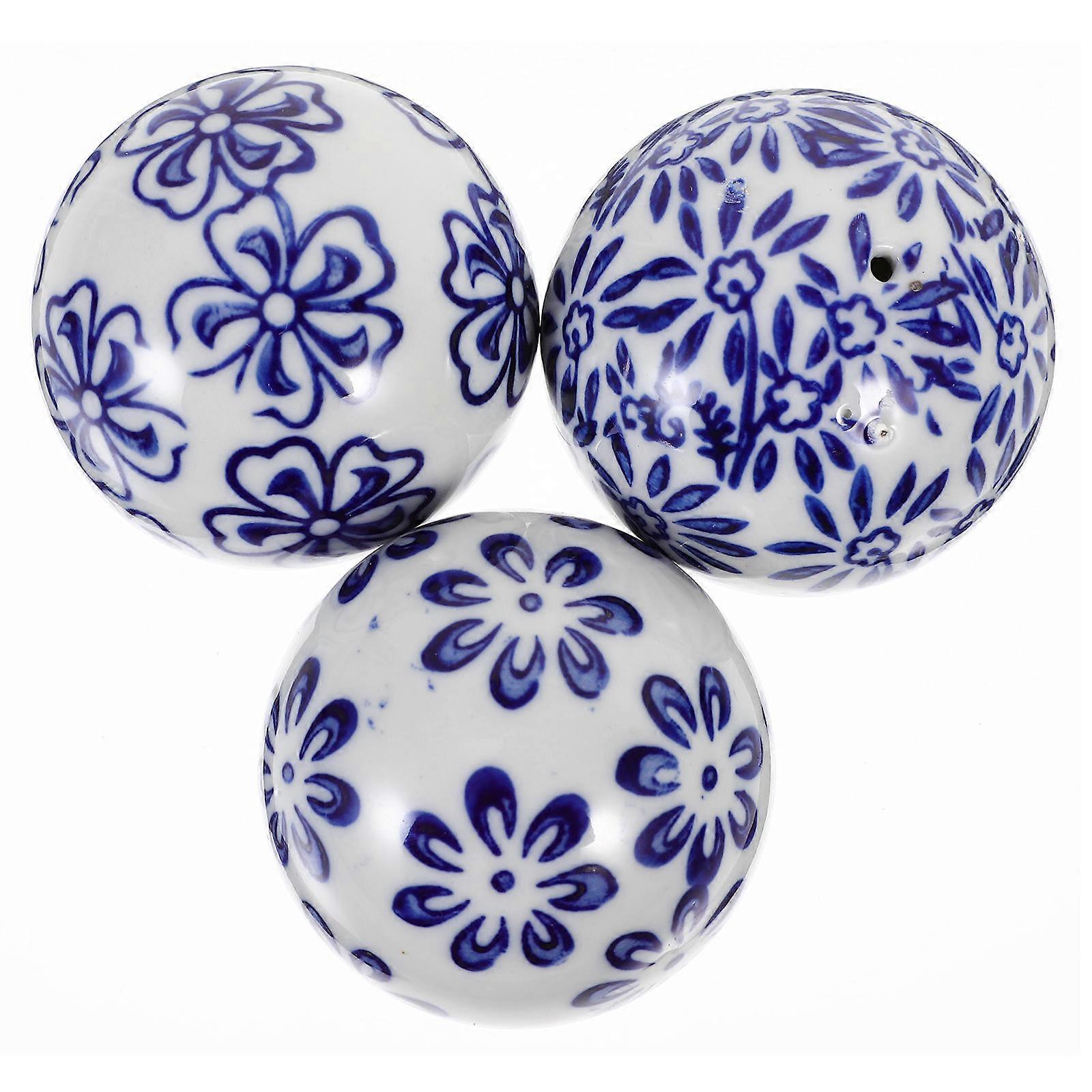 3pcs Elegant Floating Ceramic Balls Pool Water Balls Assorted Styles