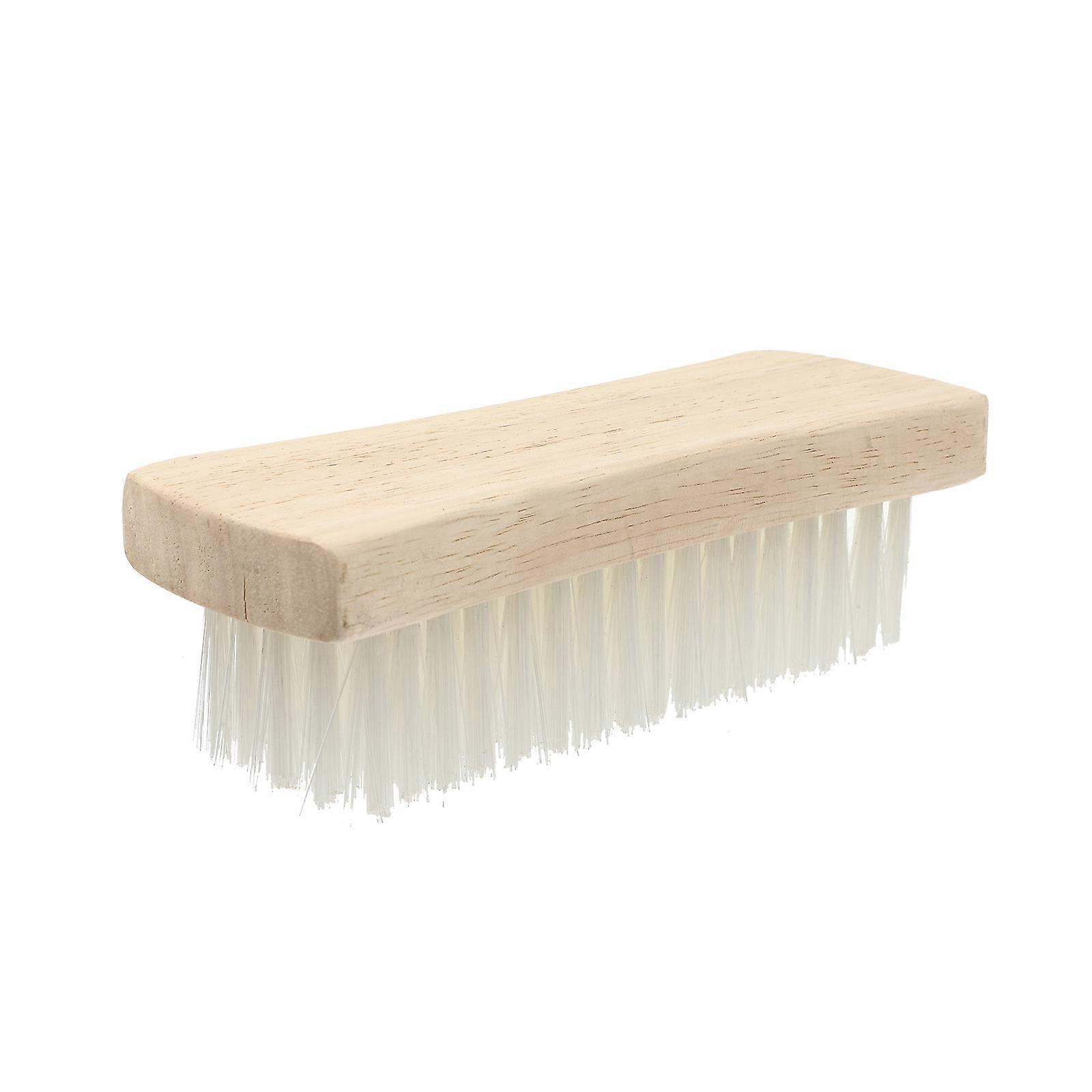 Multi Use Clothes Shoes Washing Brush with Nylon Bristles and Wooden Handle for Down Jackets Coats 1 Set