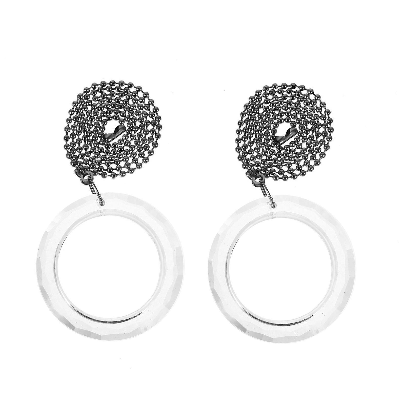 Crystal Hanging Decor For Party Decoration Simple Style 2Pcs