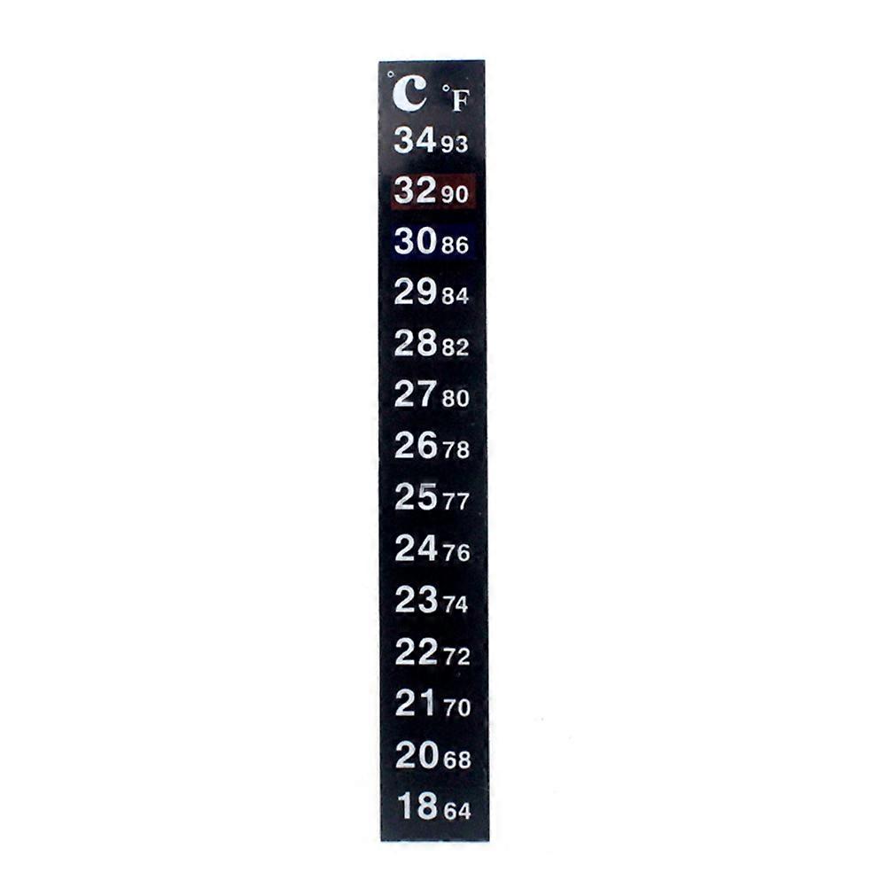 Adhesive Temperature Sticker Aquarium Patch Thermometer For Fish Tank Home Use 13*1.8cm Temperature Measurement 3Pack