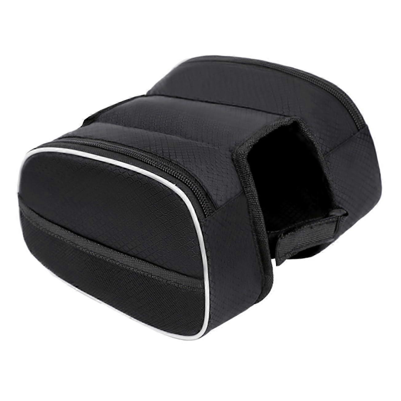 Bicycle Frame Bag Water-Repellent Nylon Universal Fit Medium Size Versatile Mounting Options For Daily Rides