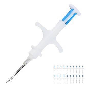 20pcs Animal Microchips Implanted RFID ID Electronic Tag with Syringe for Pet Dog Cat Fish Livestock 1.4x8mm