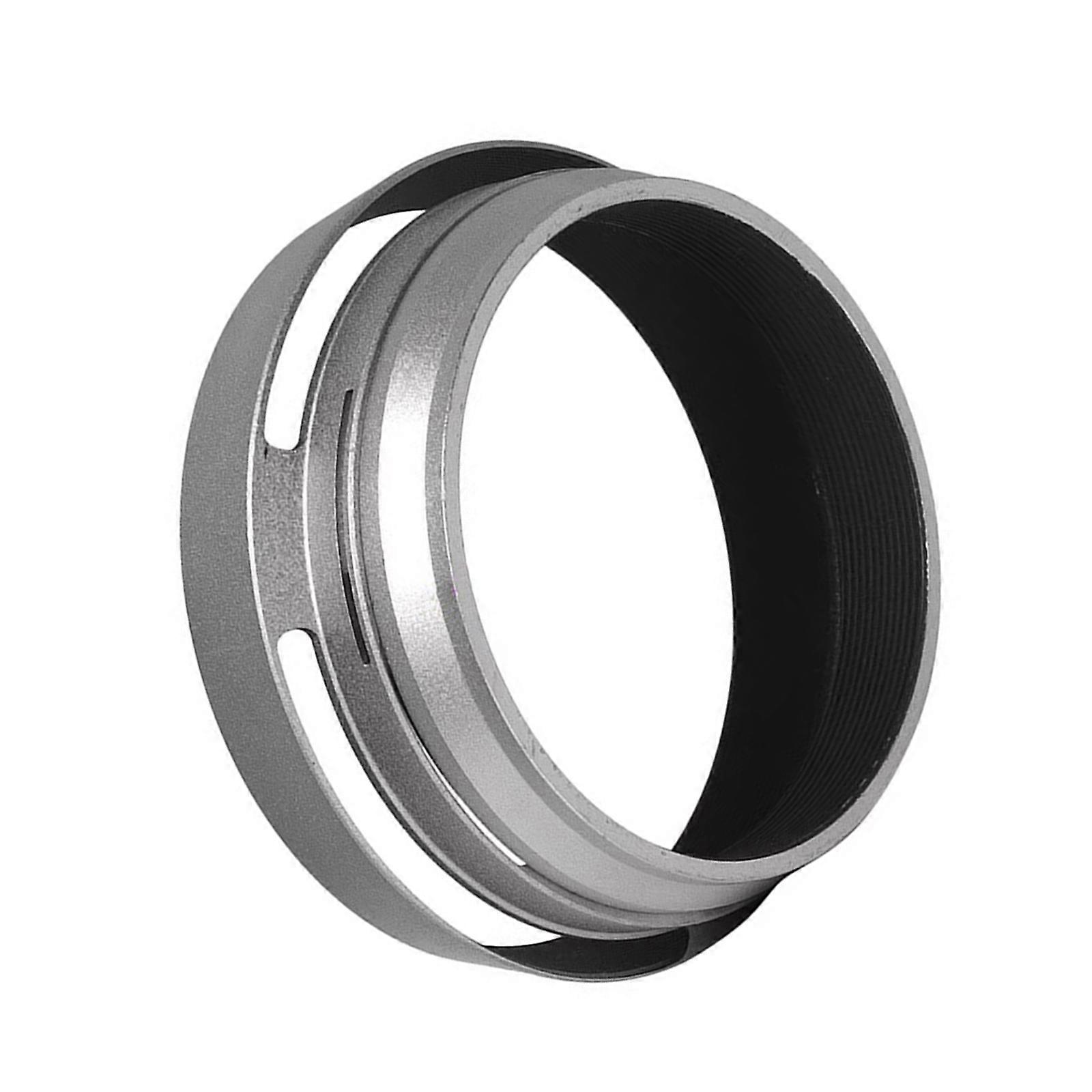 Hollow Out Camera Lens Hoods for Models Such As X100V X100F X100S X100T X70 Comes with 49mm Adapter Rings Silver