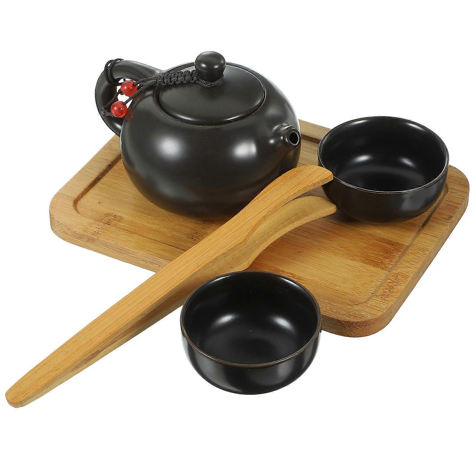 Ceramic Travel Tea Set Porcelain Kung Fu Tea Ware For 6 5cm Height Teapot 2 Teacups 1Set