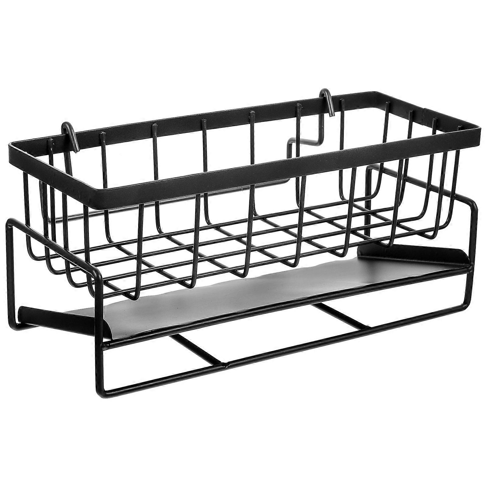 Sponge Holder For Sink Kitchen Accessories Storage Drainage Rectangular 1Set