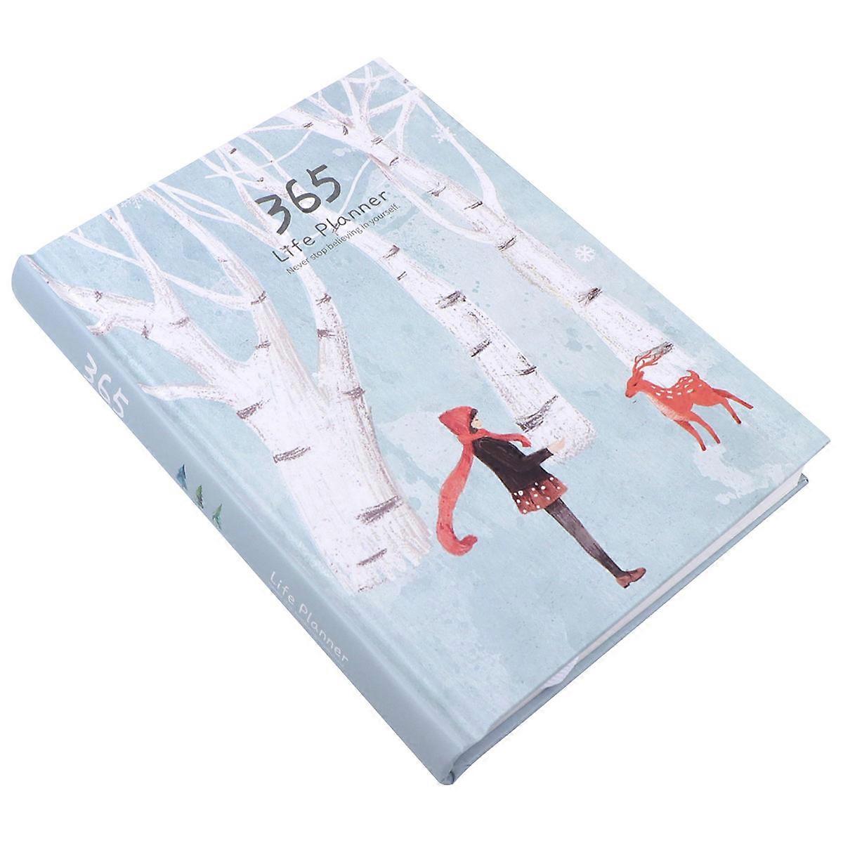 Efficiency Planner Notepad Green Color Daily Appointment Book Office Supplies Notebooks 18x13cm 1Set