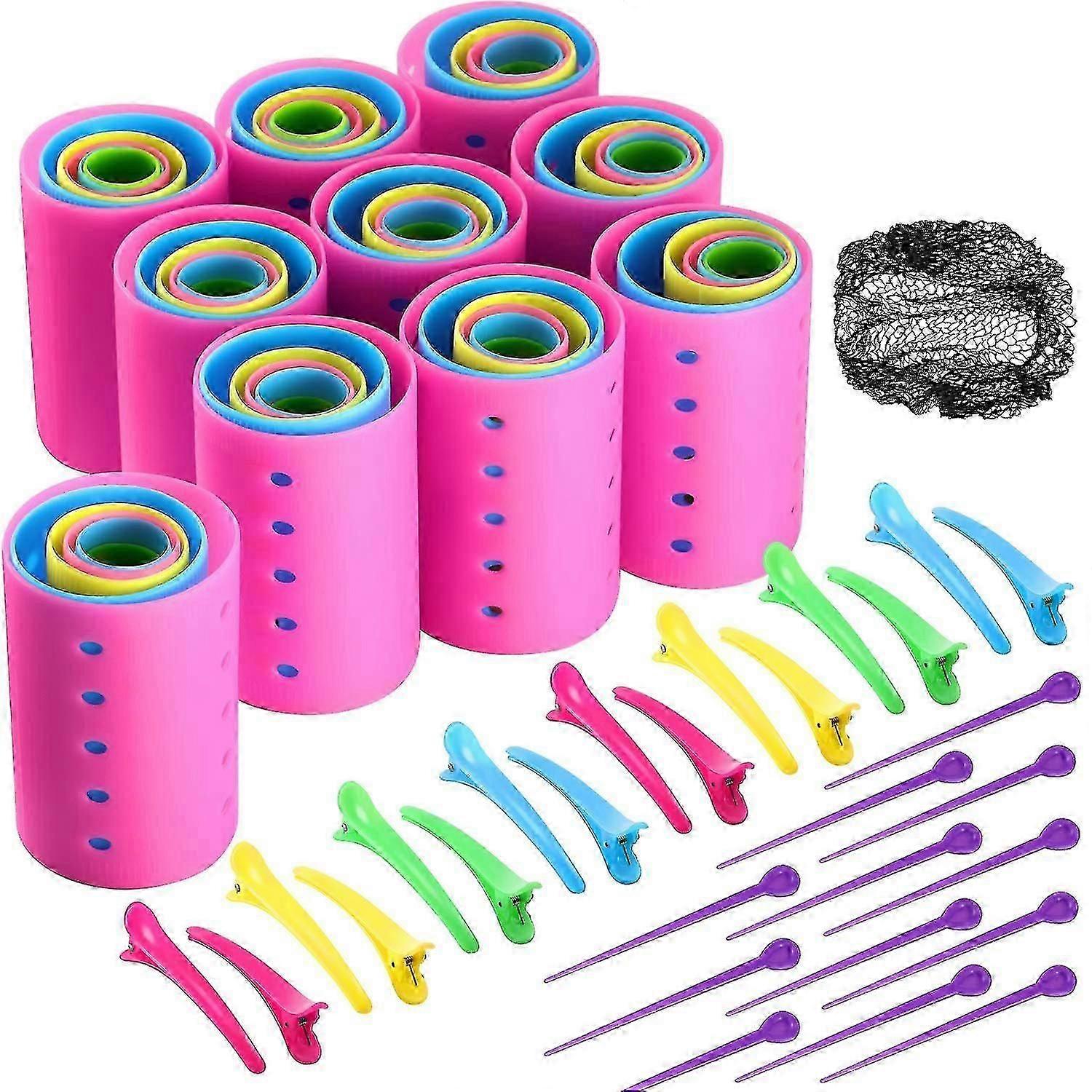 SBSGV 141-delige haarrollersset met 60 plastic haarrollers