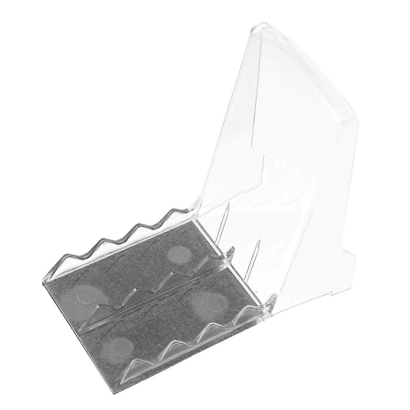 Magnetic Aisle Display Stand Back Support Plate For Supermarket Shelving Transparent 11.20X10.20X6.40CM Product Display 1Pcs