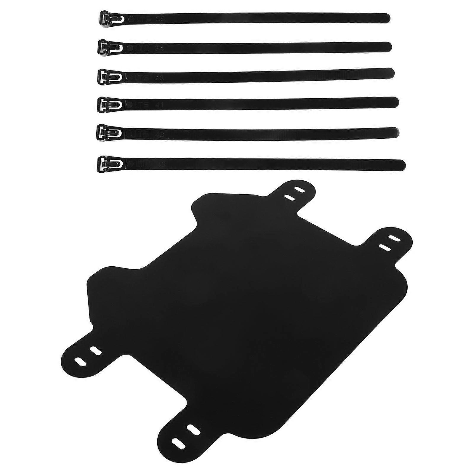 Motorcycle Front Number Plate Universal Motorcycle Plate Holder Dirt Bike Plate Mounting Plastic Rectangular 1 Set