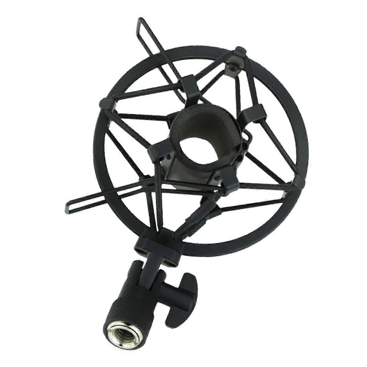 Condenser Microphone Shock Mount, Metal Construction, For Large-Diaphragm Microphones, Black