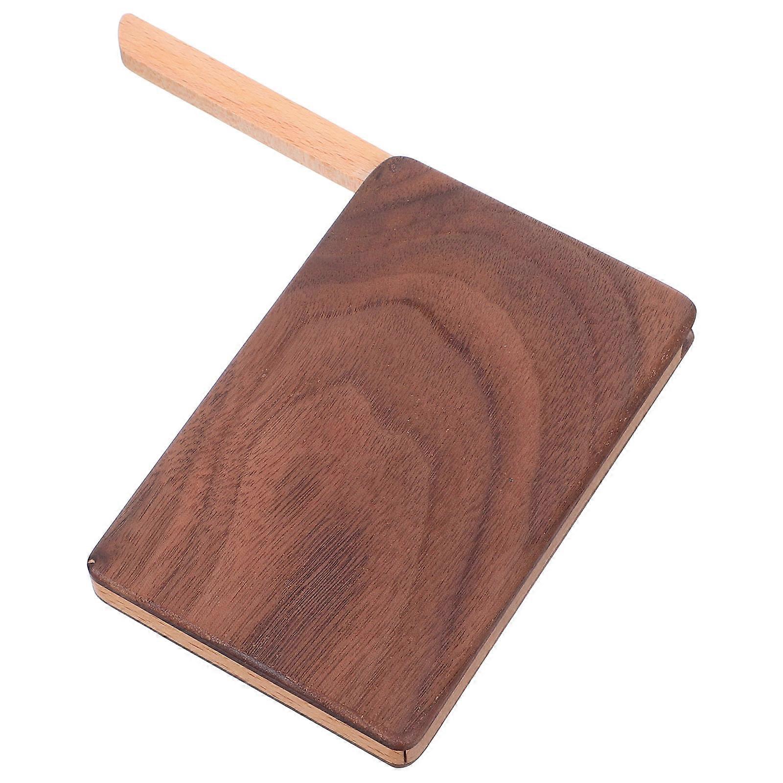 Wood Business Card Organizer in Coffee Color with Fine Craftsmanship for Storage Use, Compact and Portable