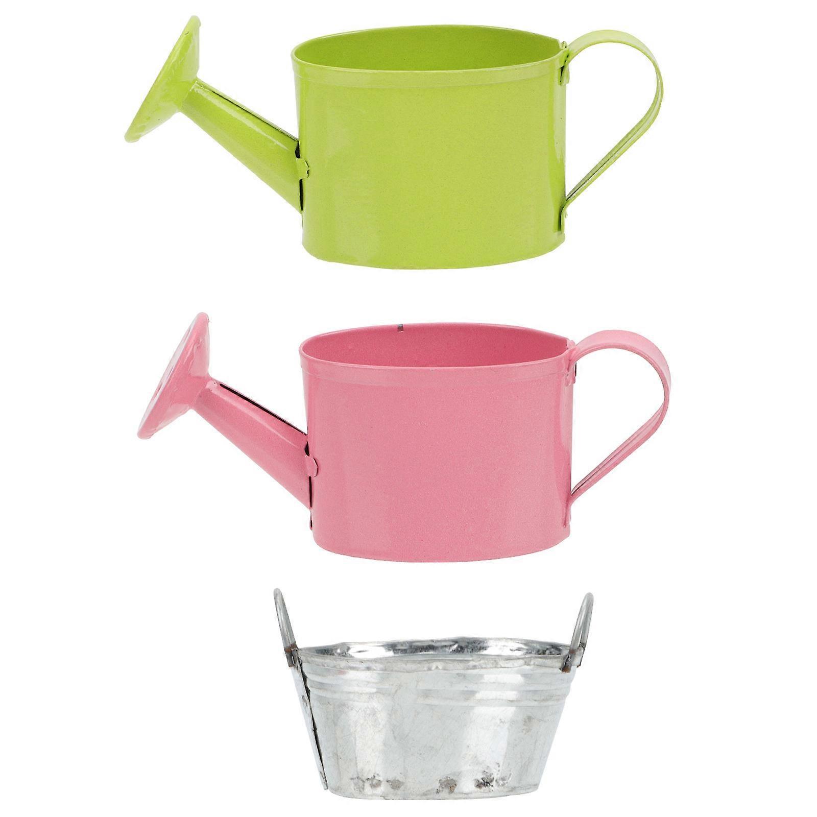 3pcs Mini Watering Can Dollhouse Decor Charming Miniature Garden Ornament for Creative Play Enhancing Realism and Atmosphere