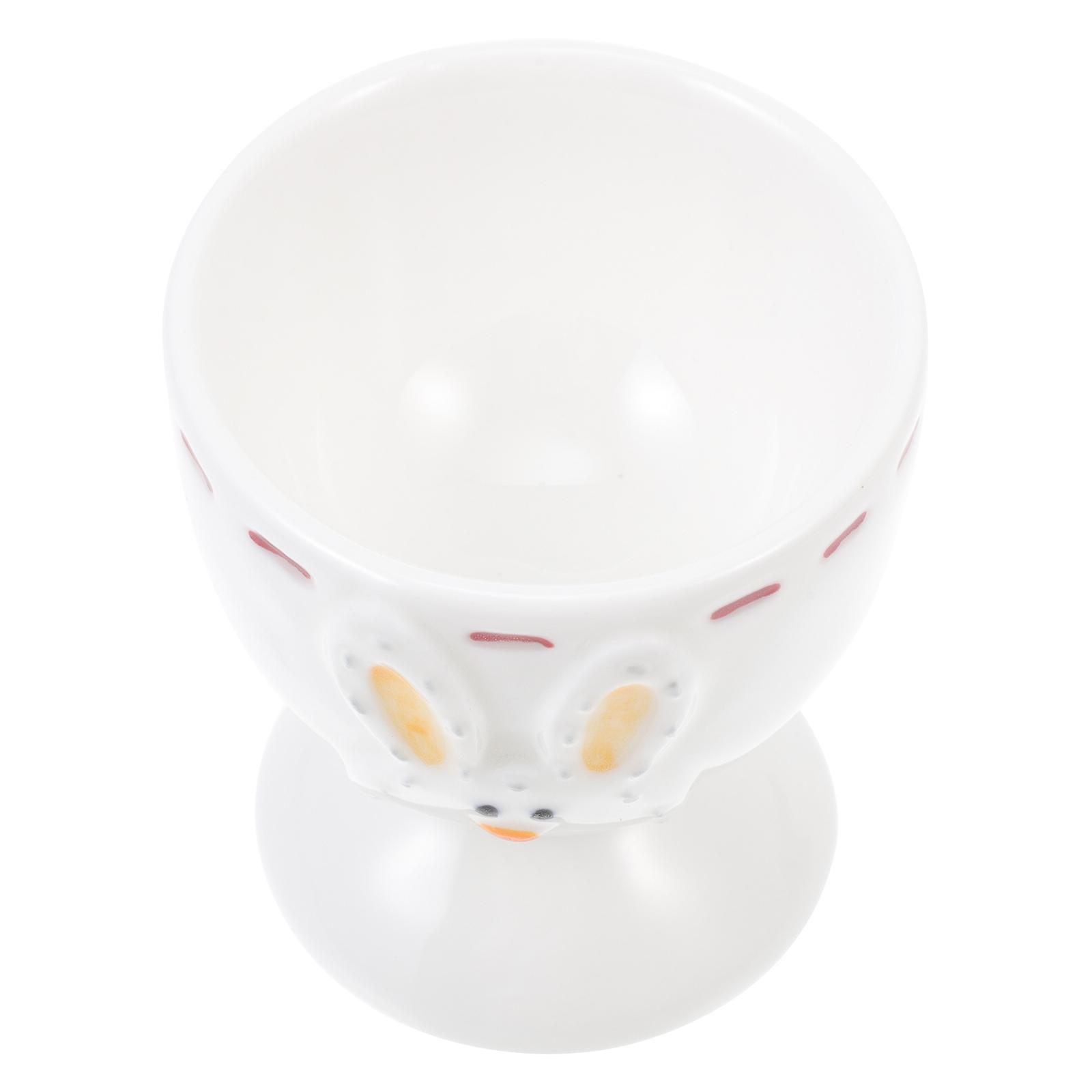 White Decorative Egg Holder For Special Occasions 5.5X5.3X5.3CM Egg Storage Container 1Pc