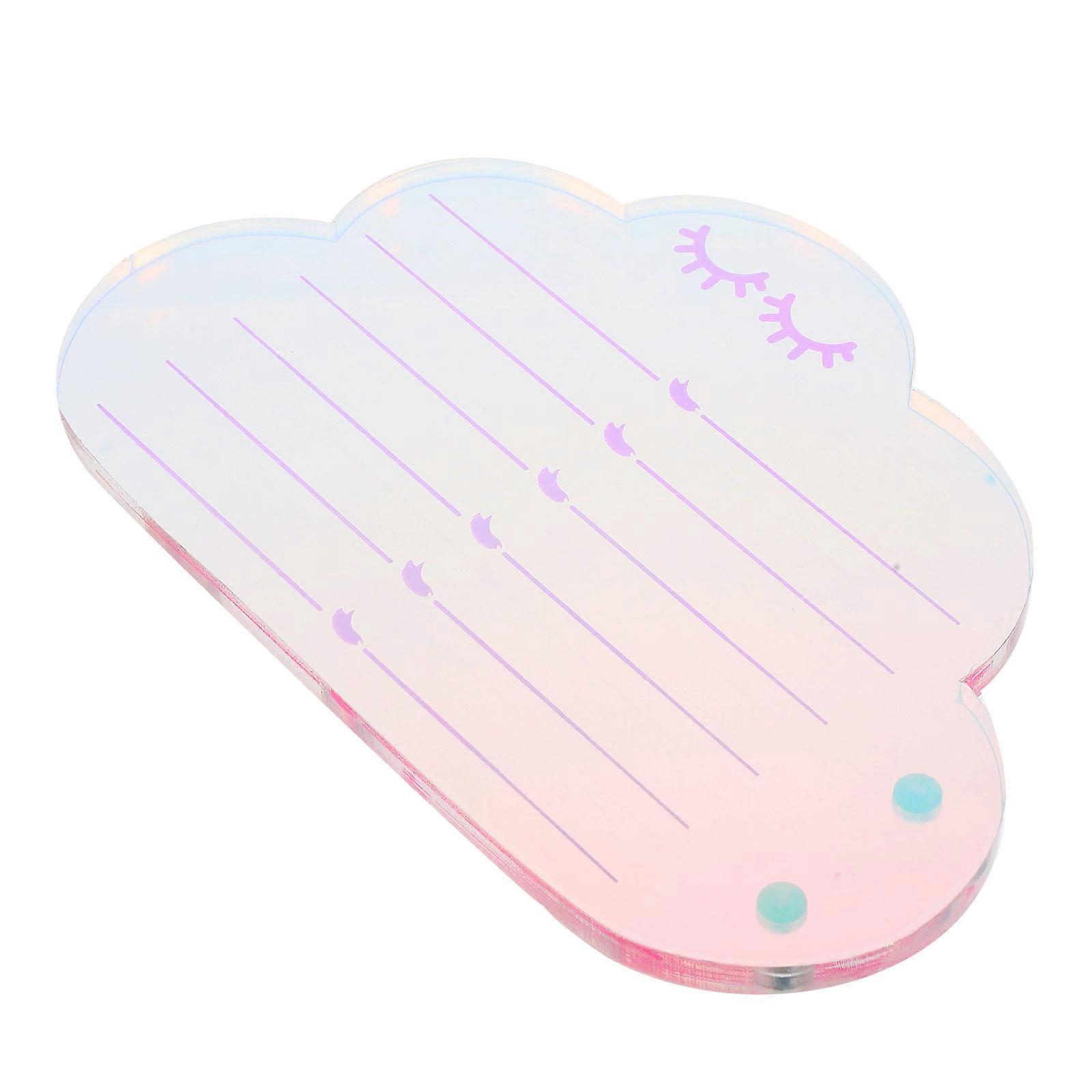 Magnetic Acrylic Eyelash Tray for Salon Lash Storage with Markings – Durable Extension Tool for Organizing False Lashes Efficiently