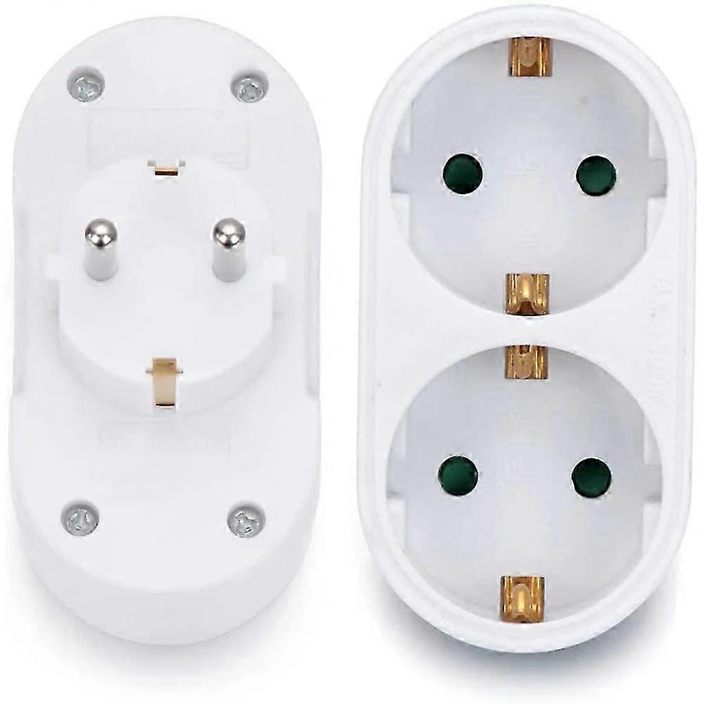 2 Slot Double Plug Multiple Plug Socket Multi Plug Adapter Horizontal  T SZRH A-YH