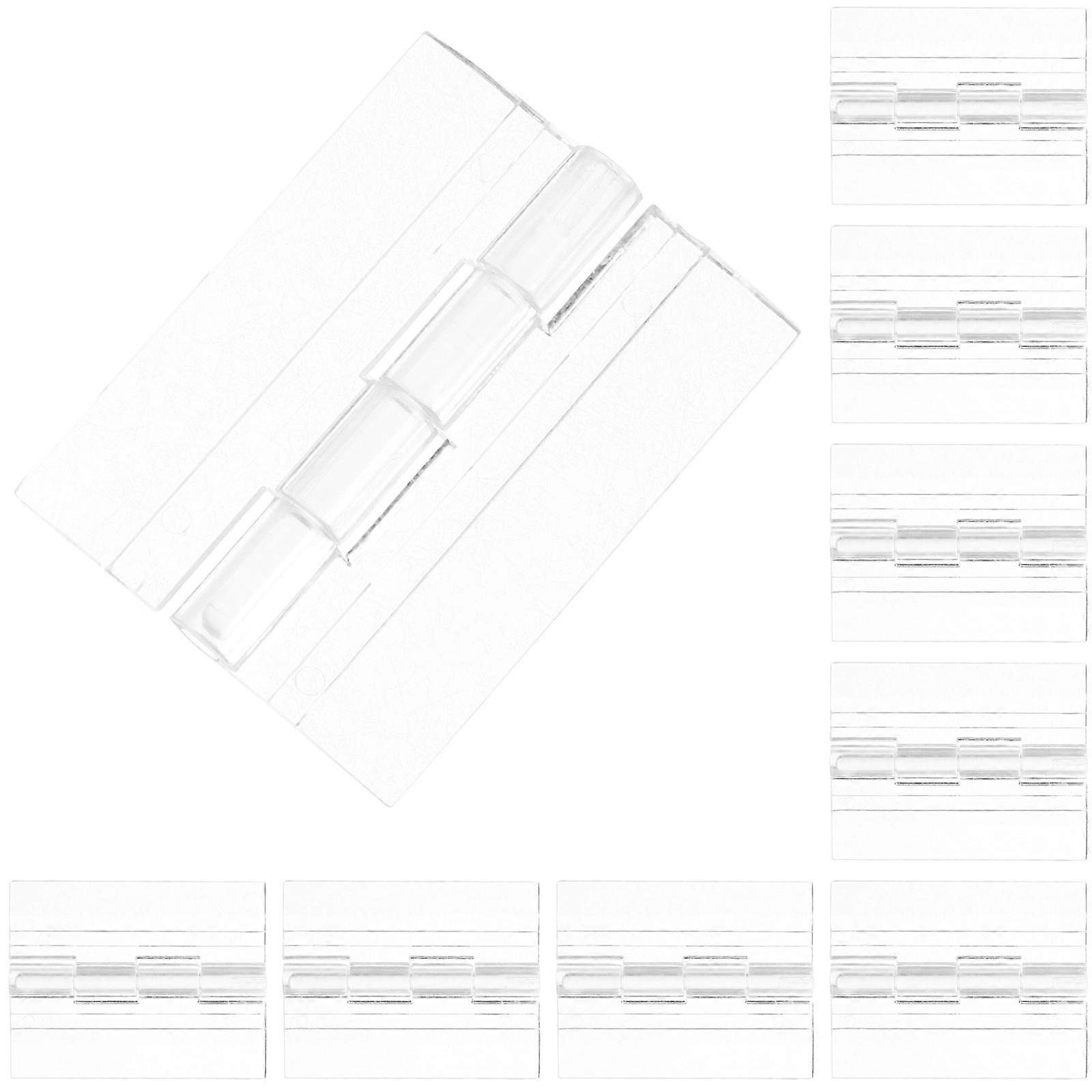 Acrylic Transparent Hinges for DIY Craft Projects with Foldable Design and Durable Structure 10 Pieces