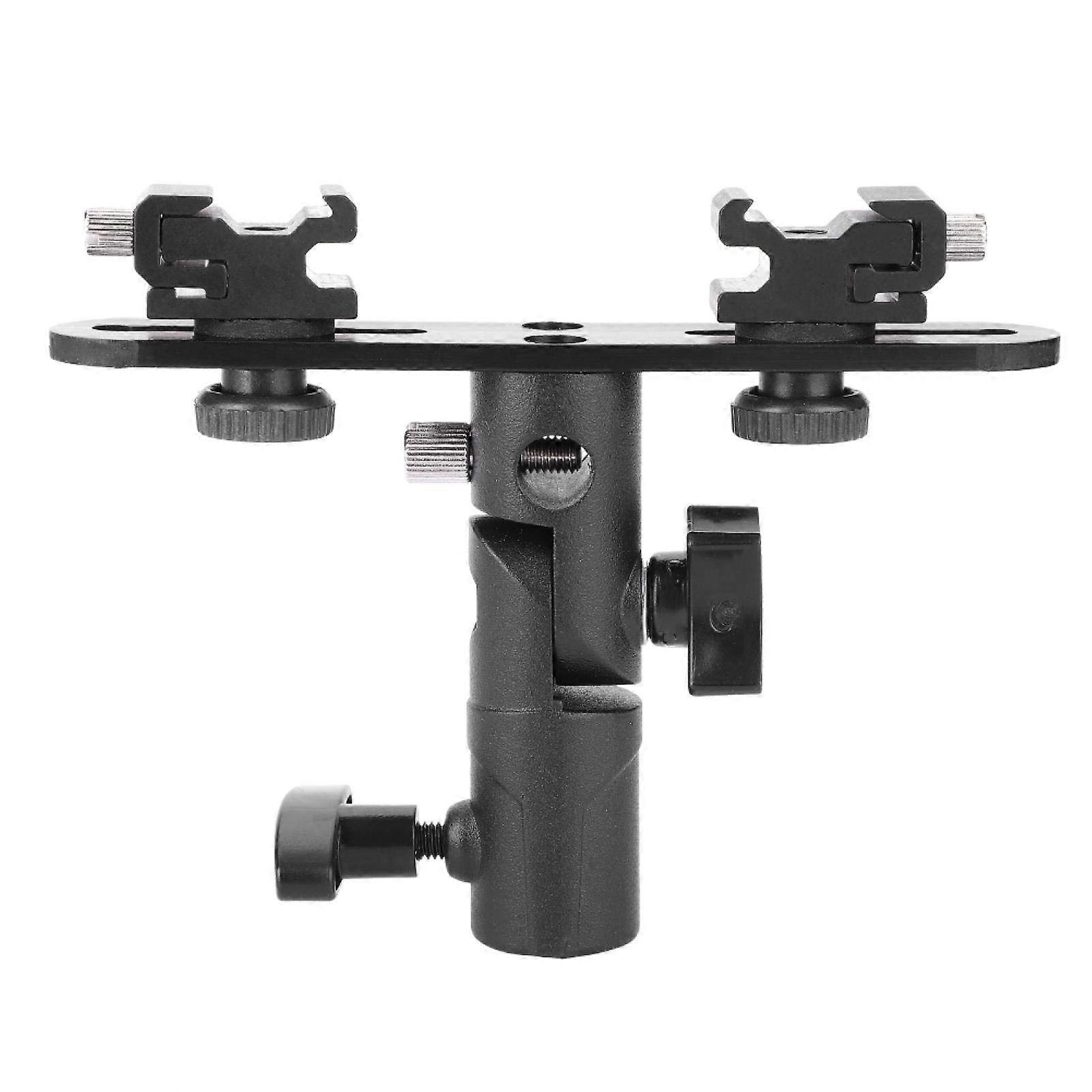 Flash Mount Umbrella Holder with Hot Shoe Flash Stand, 1/4 Inch to 3/8 Inch Compatible Light Stand for Tripod Umbrella