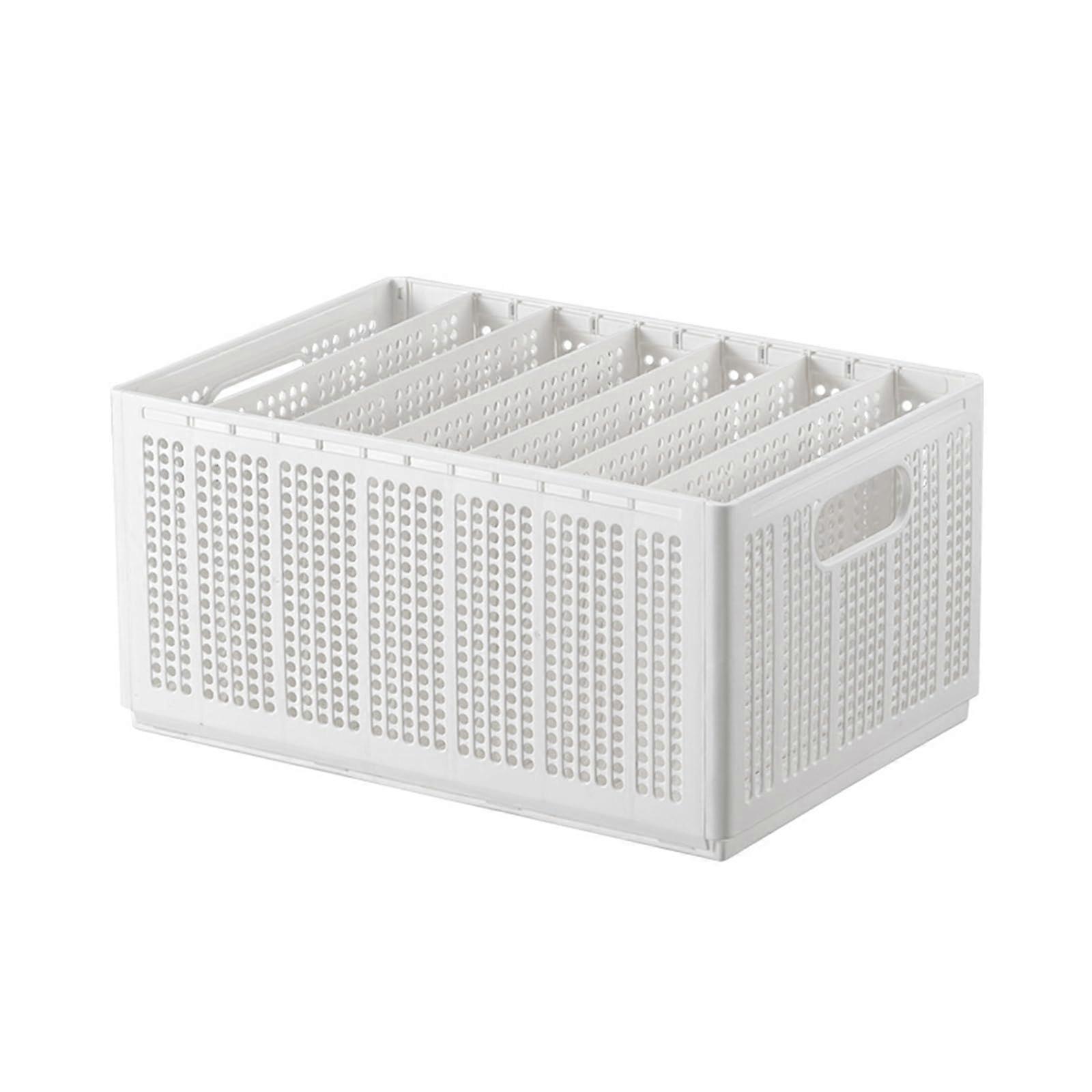 Storage baskets with 2/4/5/6 compartments, wardrobe drawer with handle, underwear, can be folded, multicolored