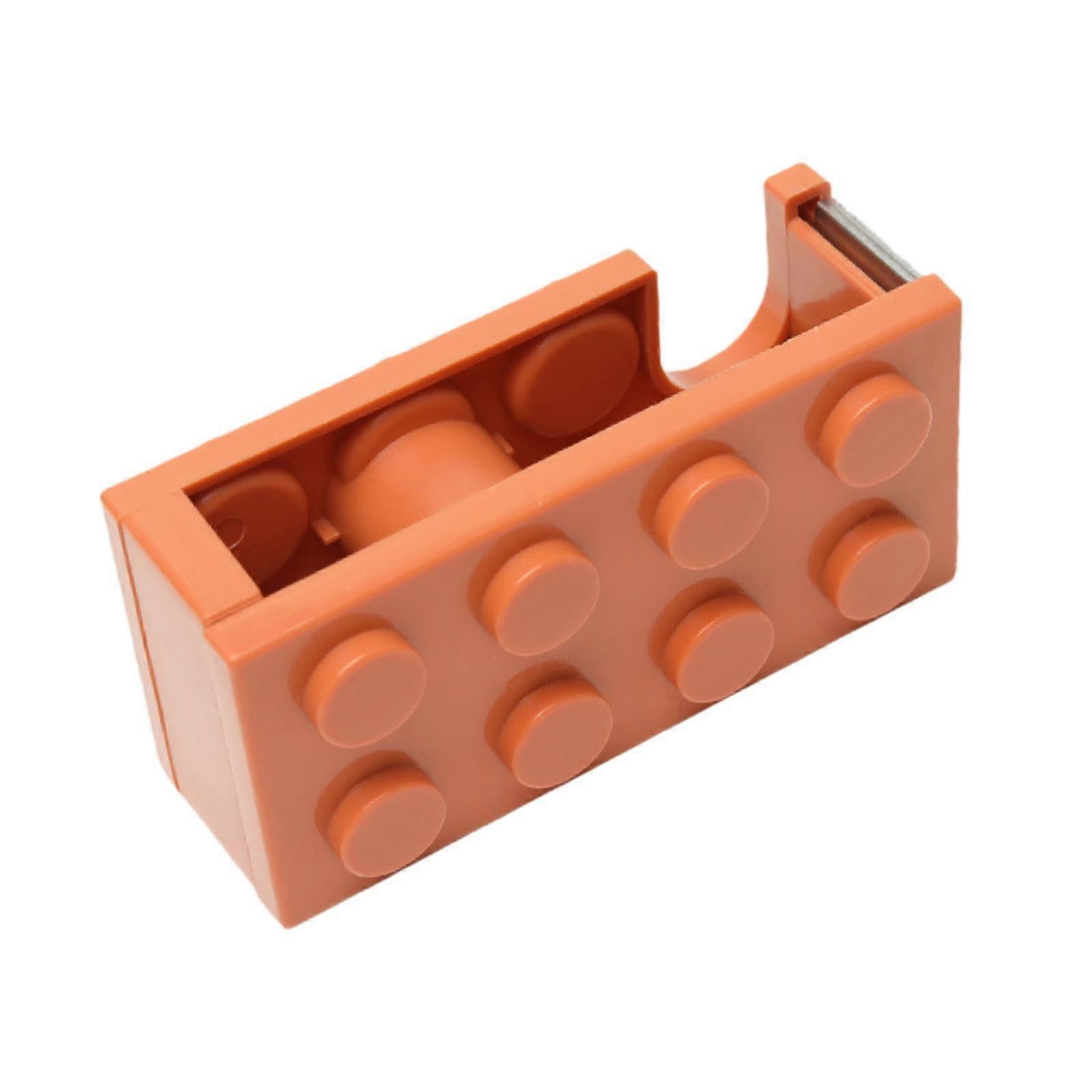 Adhesive Tape Dispenser, Portable Professional Packaging Tool, Compact Design for Cutting Packing Tape, Orange