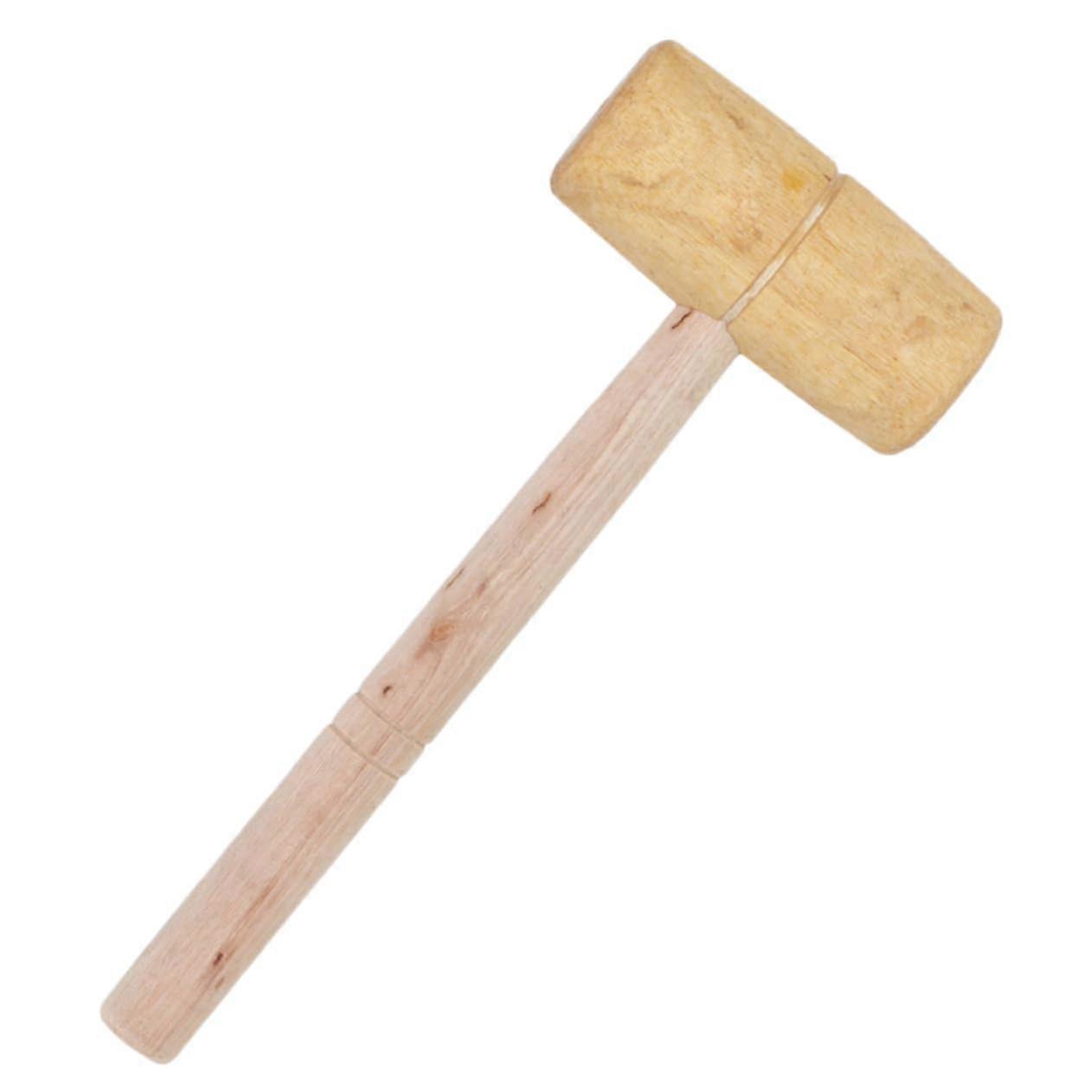 Small Wooden Mallet for Leather Craft and Woodworking Compact Durable Versatile Ergonomic Handle for DIY and Precision Work