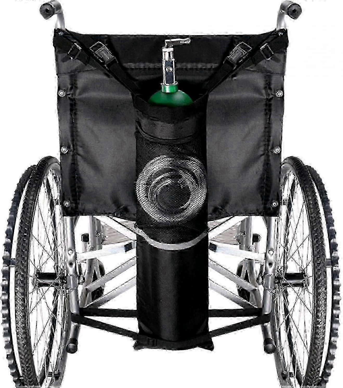 Oxygen Cylinder Bag With Adjustable Straps For Wheelchairs, fits Any Wheelchair And Most Oxygen Cylinders(size:75x25cm) Hap Happy H