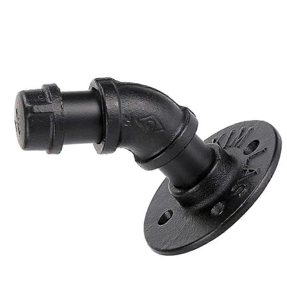 Iron Wall Hook for Home Use Retro Design Black 1pc