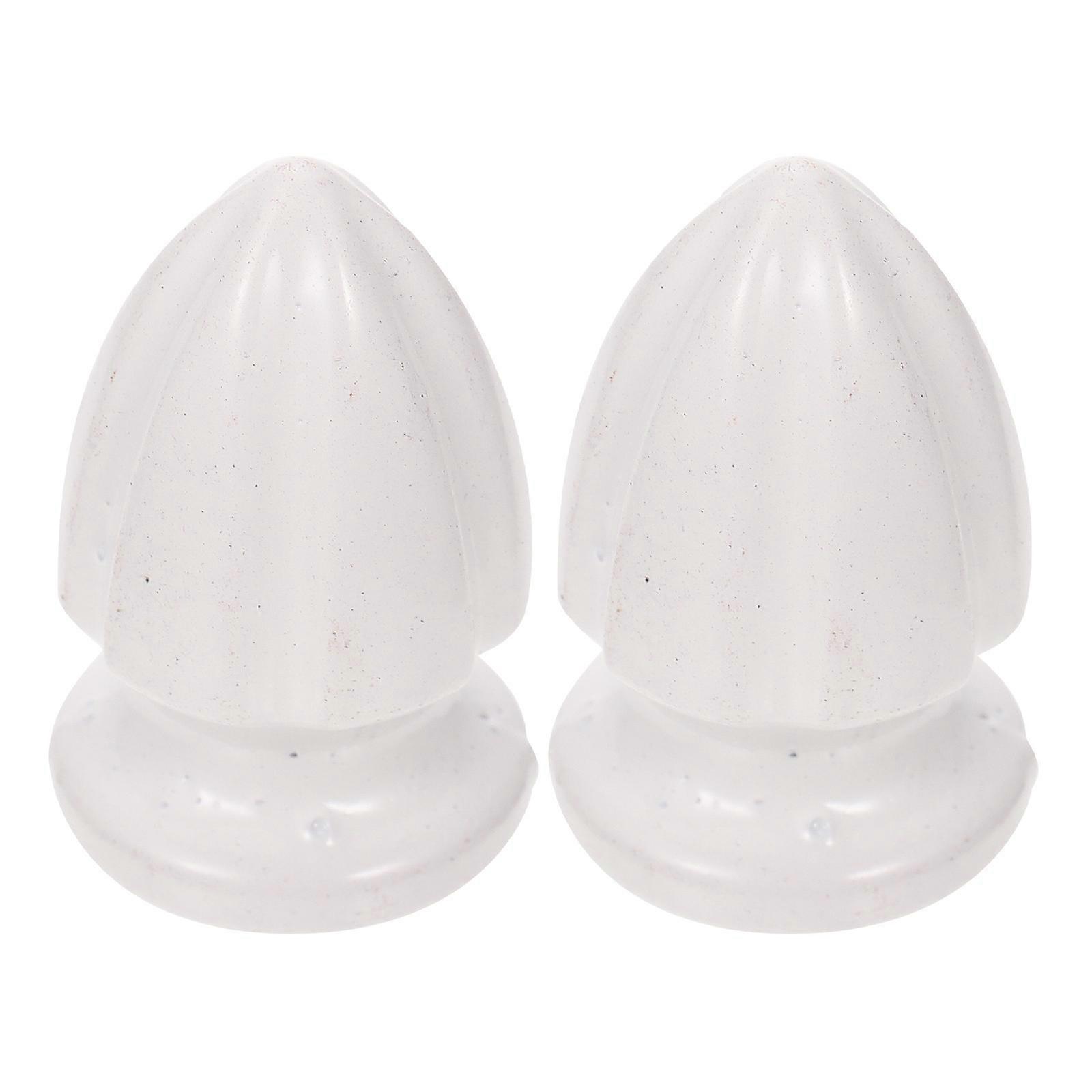 White Zinc Alloy Table Light Finial Elegant Lampshade Knob for Decor 2 Pieces