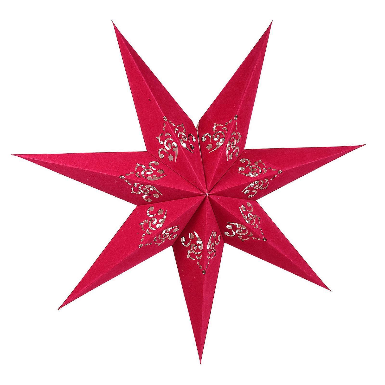 Red Paper Lampshade for Decor Simple and Unique Home Hotel Bar Bedroom Study Library 1Pc