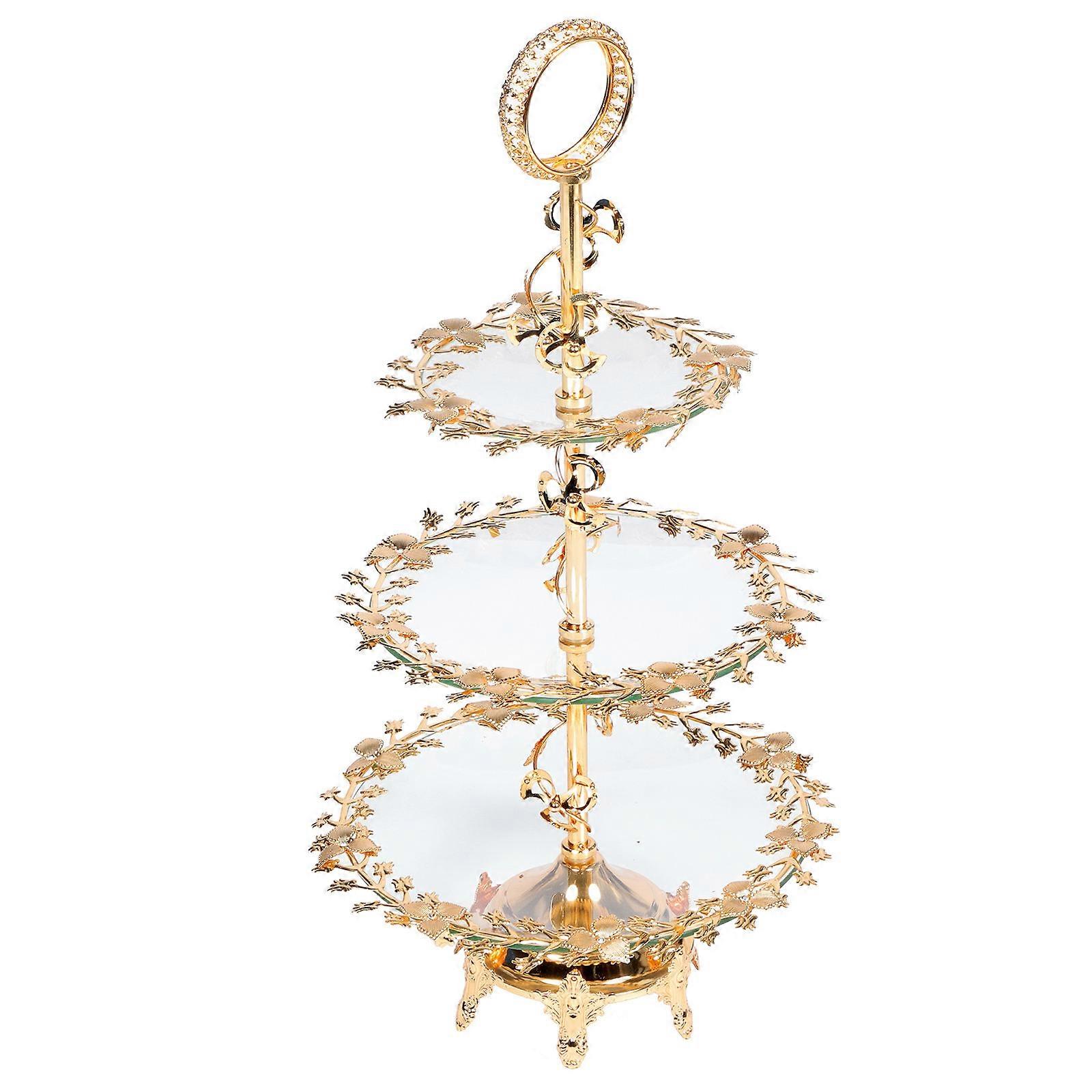 Decorative Tea Table Fruit Plate for Storage 1Pcs Multi-Layer Dessert Tray