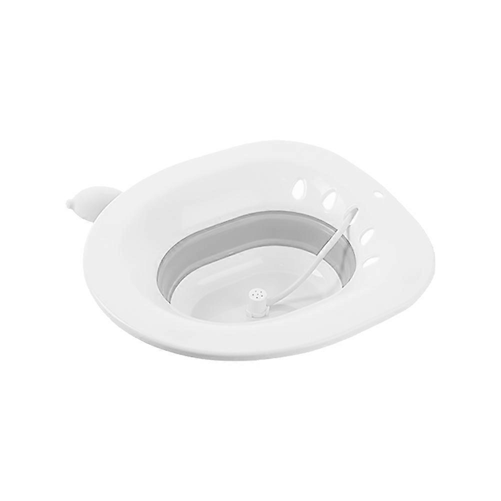 Foldable Bidet 1Pcs Grey Plastic Bidet Featuring Easy Clean- Saving for Home Use