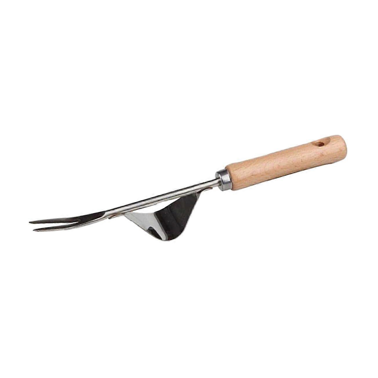 Weed puller with wooden handle
Manual weeding tool for gardening
Ergonomic and durable for removing thistles and other weeds