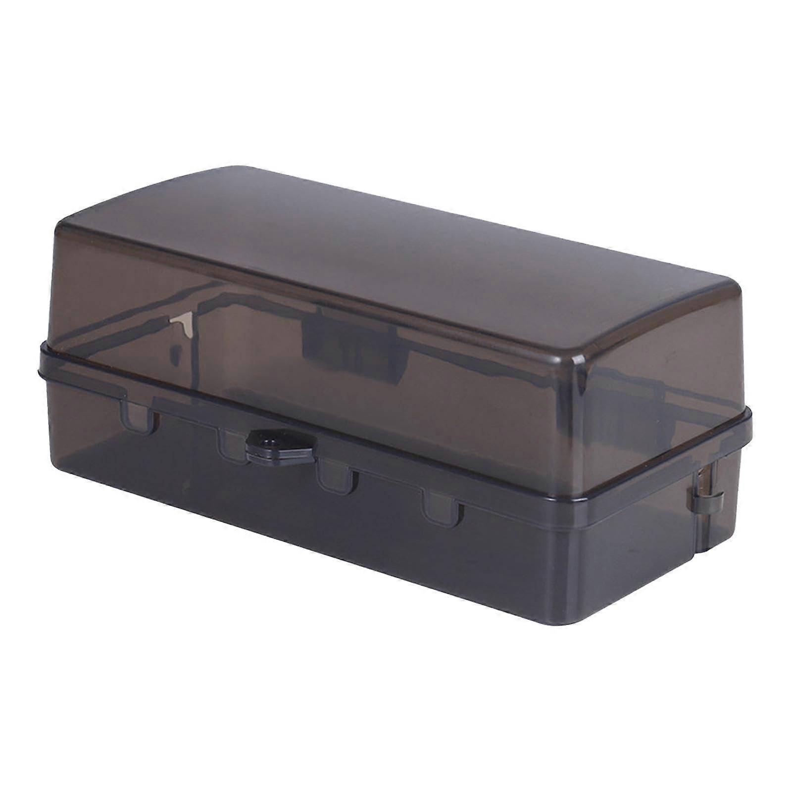 Outdoor Electrical Junction Box Extension Cable Enclosure Waterproof Power Box for Power Strip Black