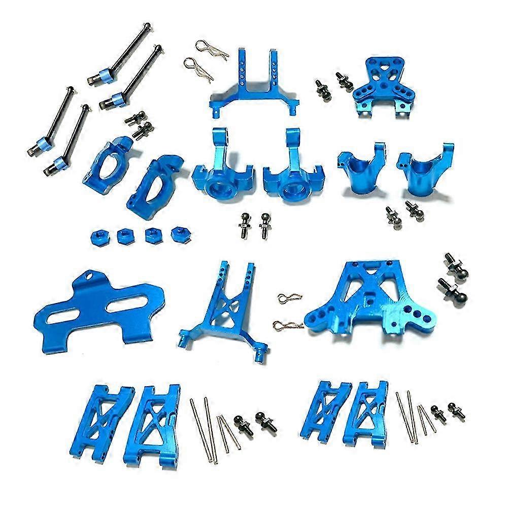 Metal Upgrade Parts Kit Caster Block Steering Blocks Suspension Arm for Traxxas LaTrax Teton 1/1 Edition 1031