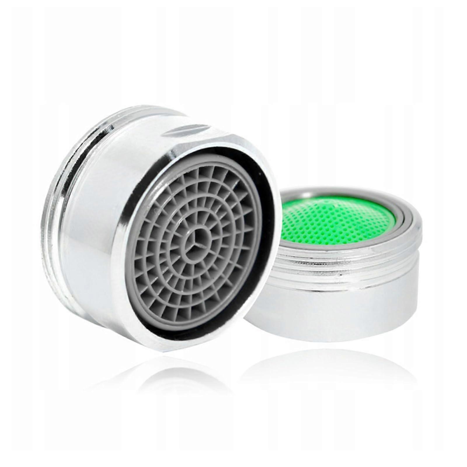M24 Brass Flow Regulator Pack of 2, Adjustable Water Outlet Angle, Tap Attachment with Removable Filter Strainer