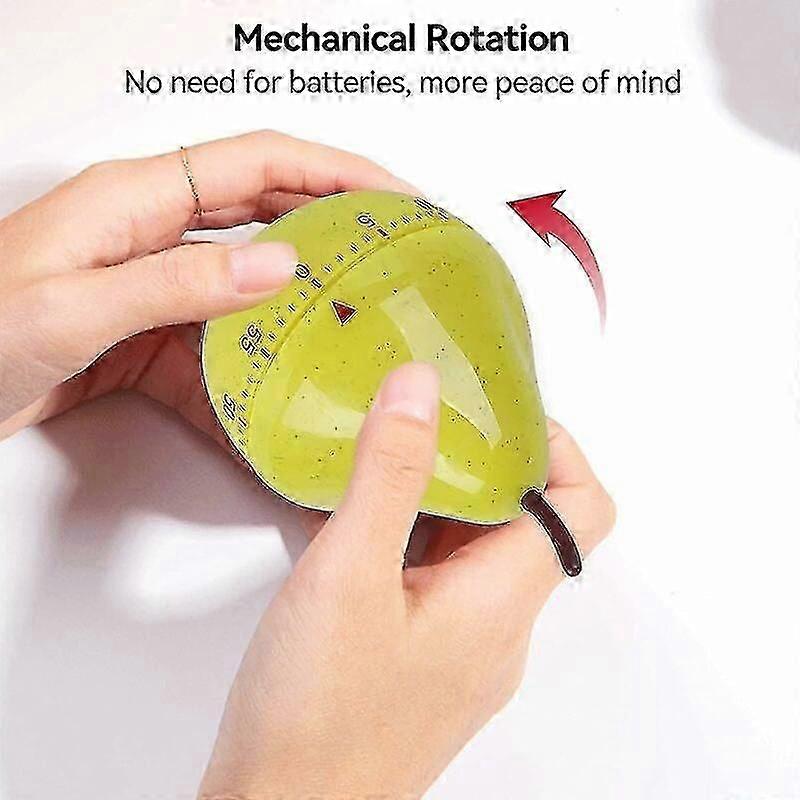Kitchen Pear Timer Up To 60 Minutes Mechanical Kitchen Timer Classroom Student
