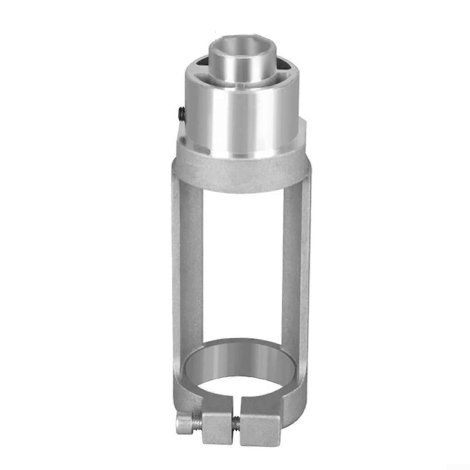 Square Hole Drill Bit Adapter Fixed Bracket Aluminum Toolholding Accessory For Hand Electric Drills Woodworking Projects Silver Standard Size