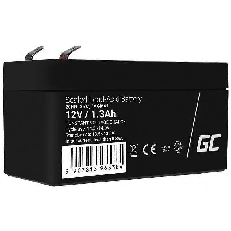 Green Cell Agm Battery – 12v 1.3ah, Sealed Lead-acid