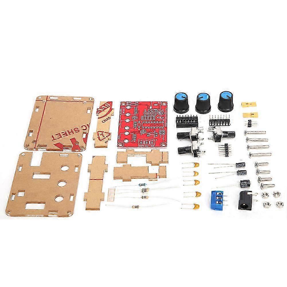XR2206 High Precision Signal Generator DIY Kit Adjustable Frequency Function Generator 1HZ-1MHZComponents+Case+Instruction Manual