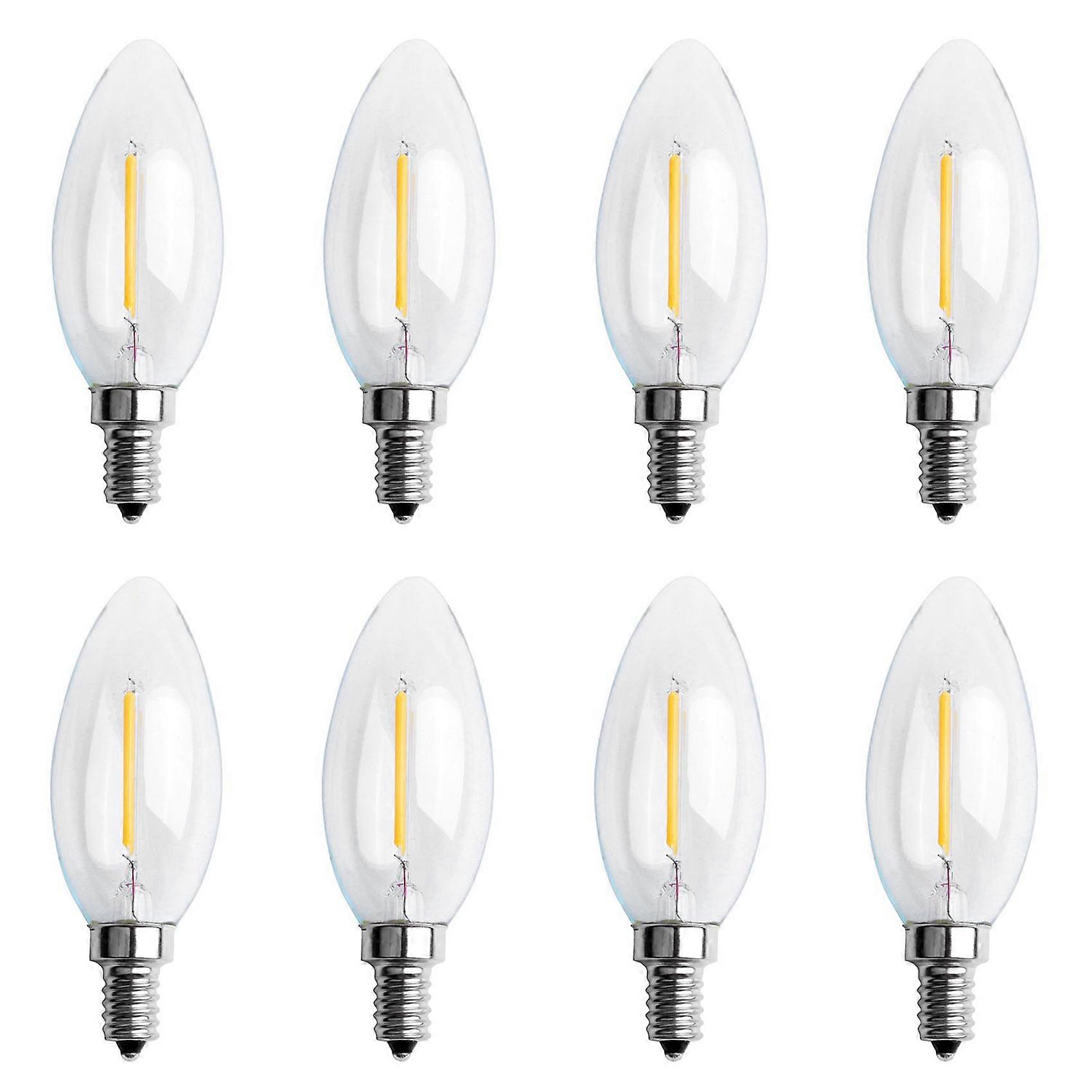 Dimmable E12 COB Candle Flame Filament LED Light Bulb Lamp