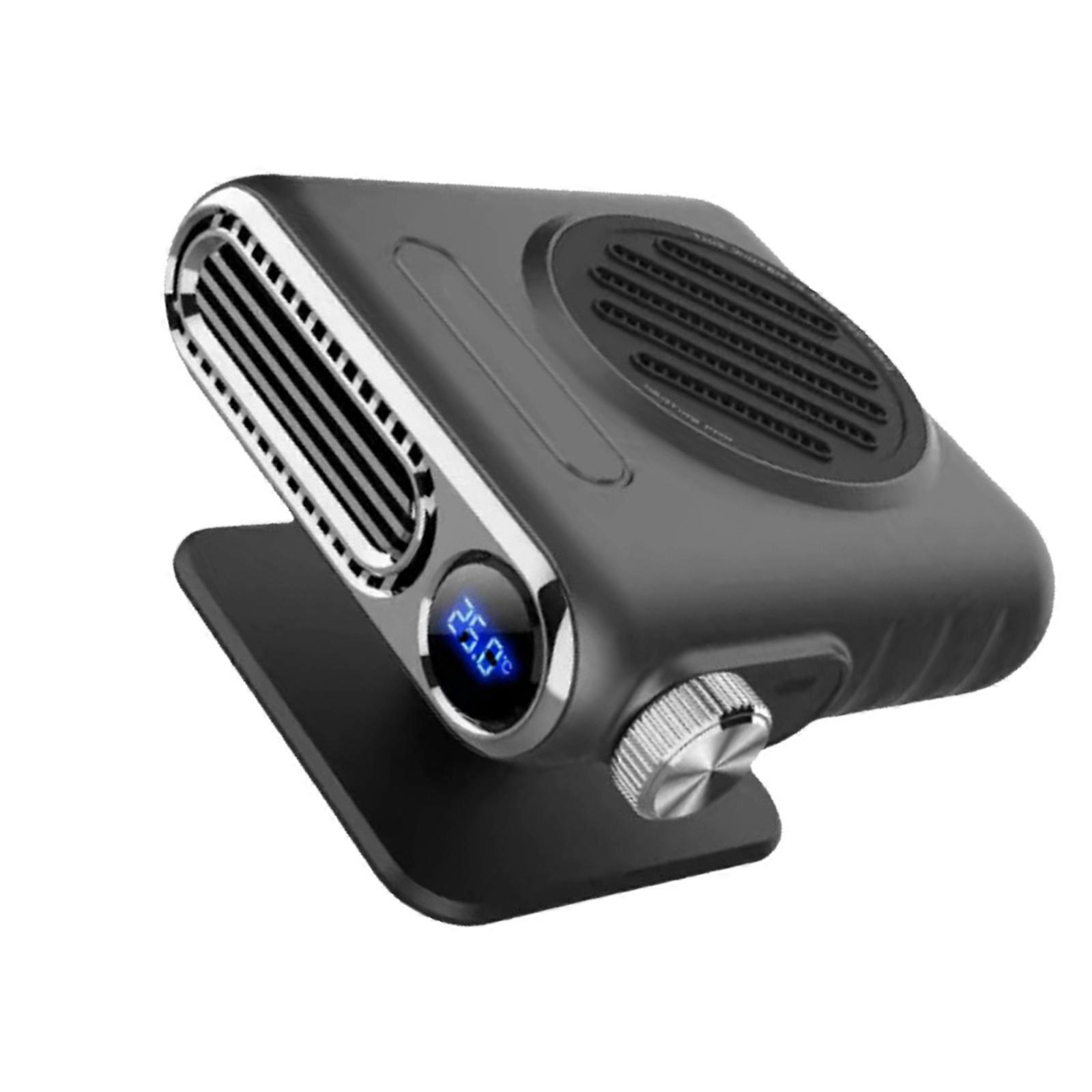 Small 12V/24V Vehicle Heater 150W High Efficiency Defogger with LED Display 150w Vehicle Heating Fan For Cabin Warmth Multicolor