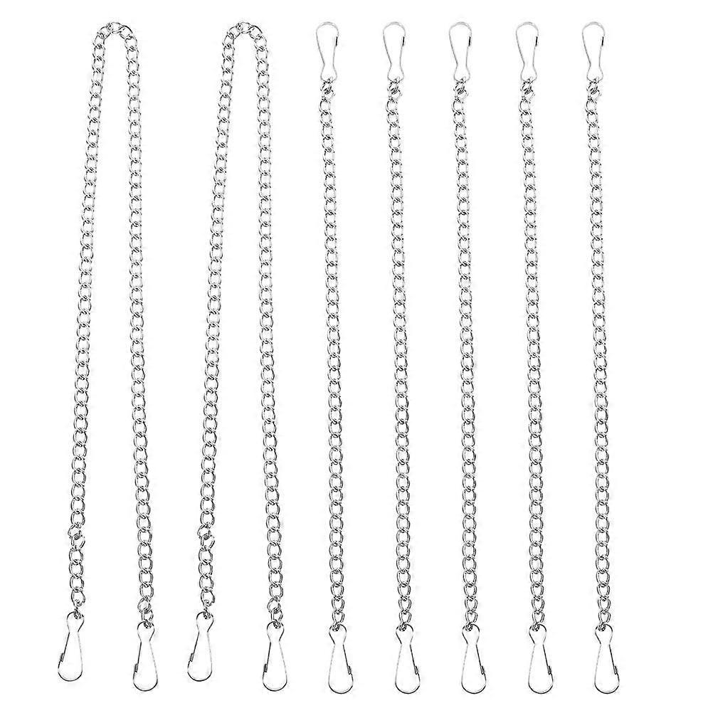 7pcs Picture Hanging Chain Hanging Chain with Hooks Window Panels Chains Stained Glass Window Hanging Chain for Hanging Bird Feeders Billboards Signs
