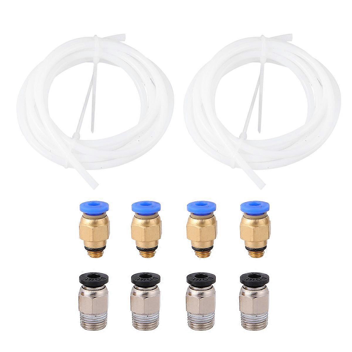1 Set Quick Coupling PTFE Tube Set PC4-M6 PC4-01 Quick Release Pneumatic Connector 3D Printer Accessories
