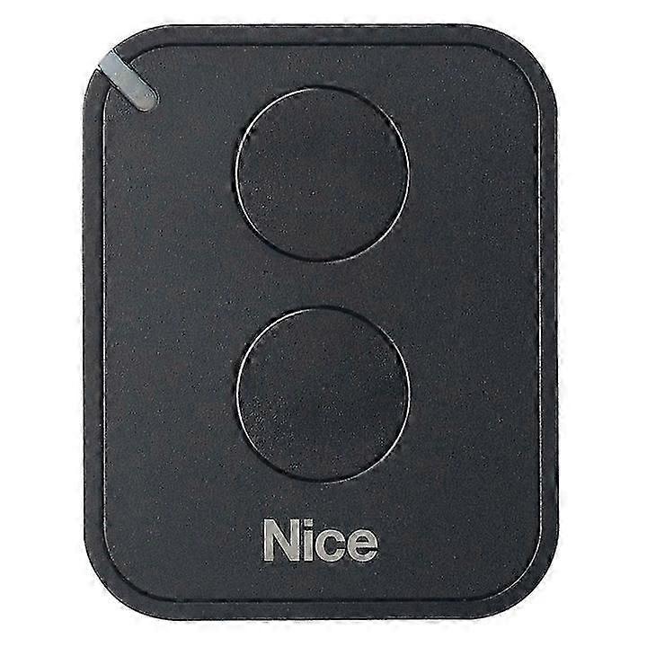 NICE FLO2RE távirányító automata ajtókhoz és garázskapukhoz, ON2E/A távadó két gombbal (NICE RB400 és NICE RB1000 kapukhoz), fekete