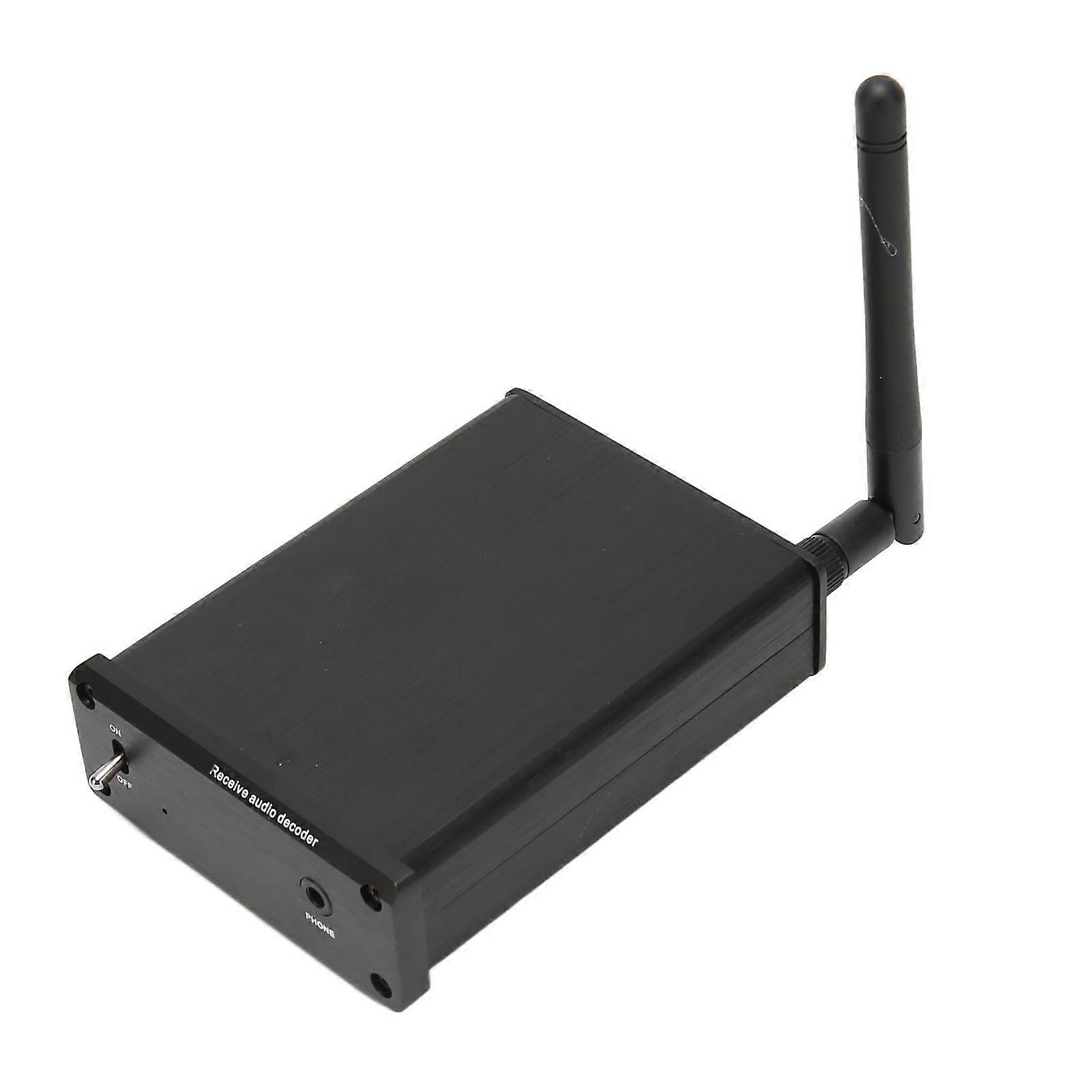 Bluetooth 5.1 Sound Receiver Decoder LDAC AptxHD UK Plug Aluminum Alloy