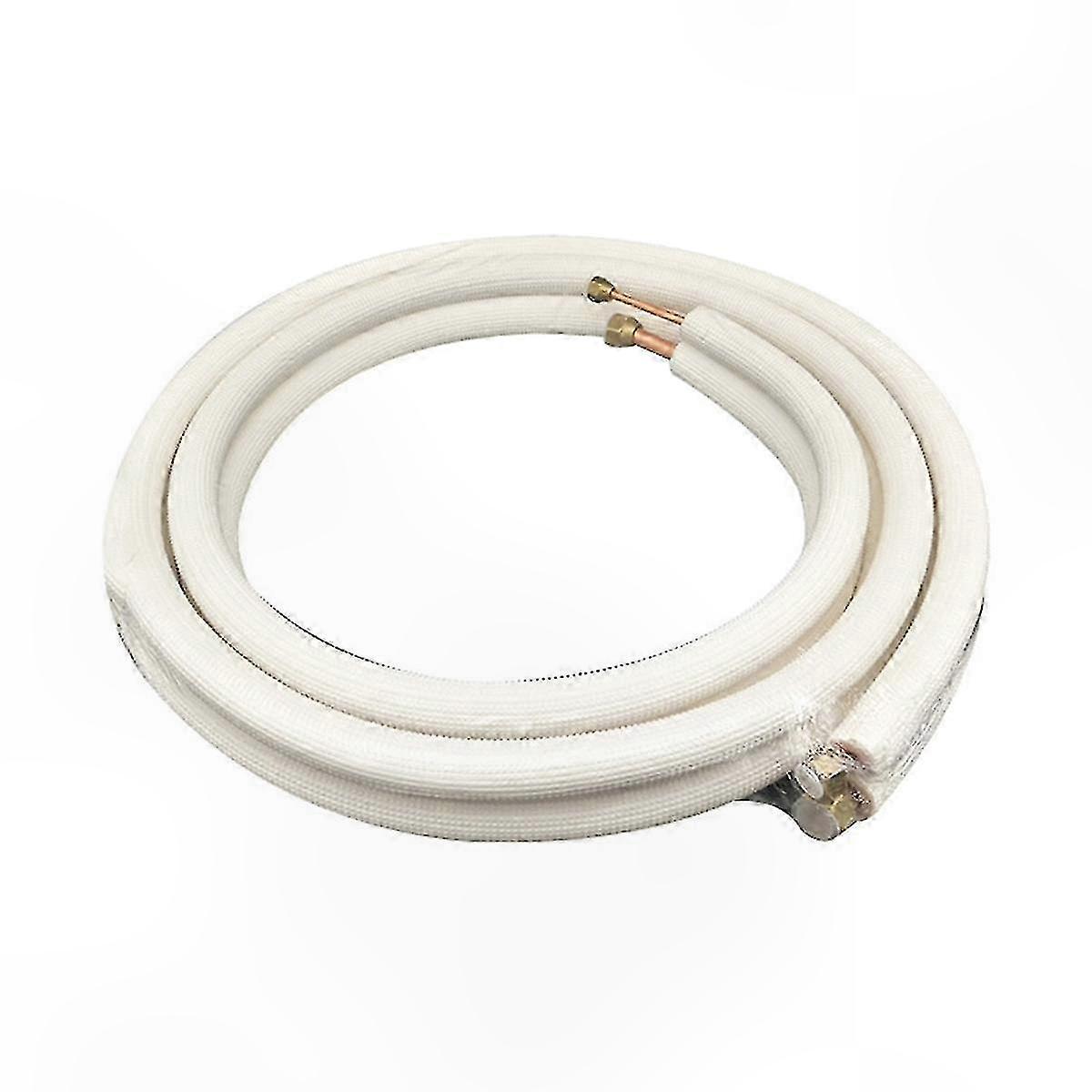 Insulated Copper Tubing with Flared Nuts for HVAC Installation
