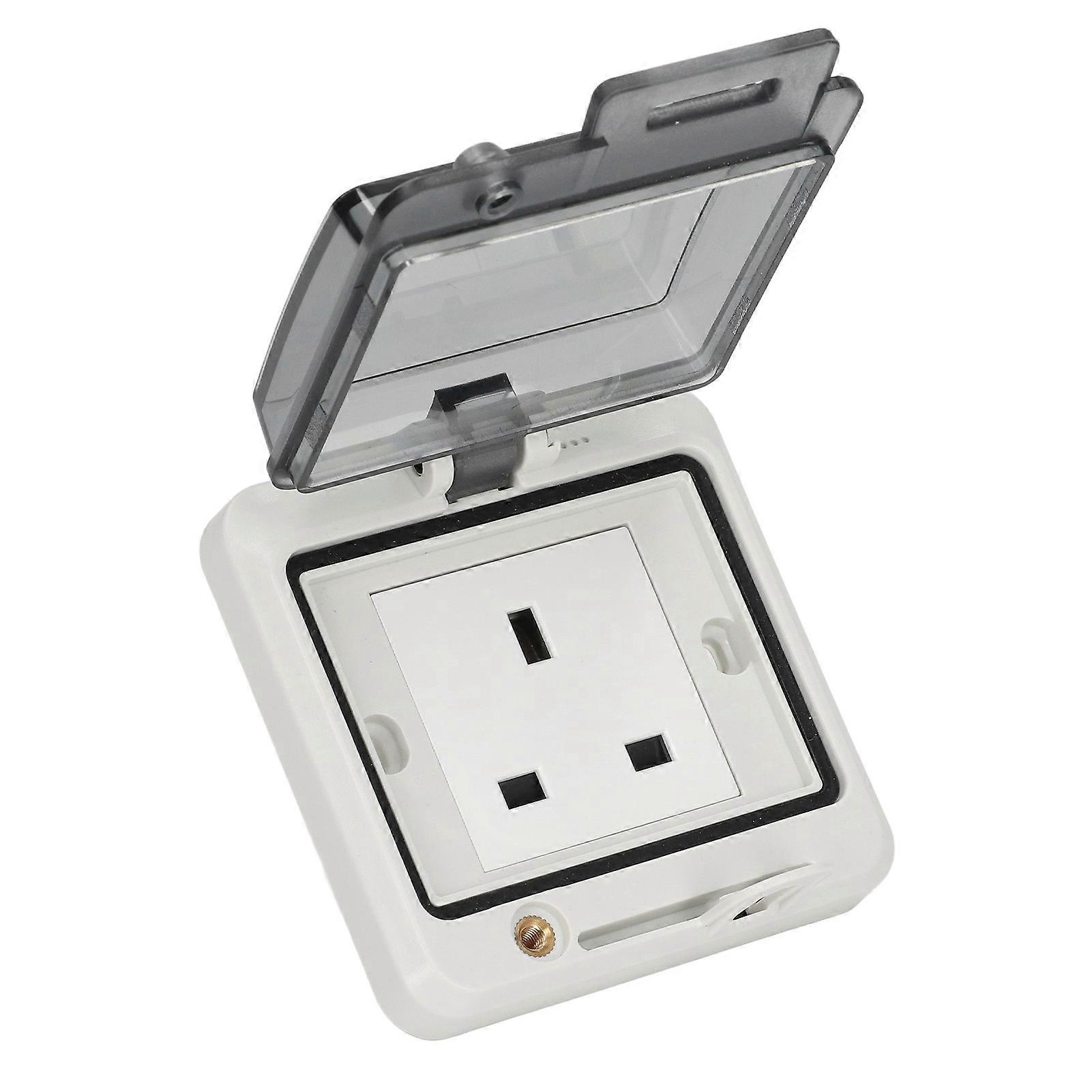IP66 Waterproof UK Standard Socket Flameproof Robust Impact Resistance Electrical Socket 250V 13A